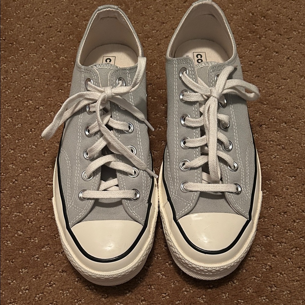 Converse Light Gray Canvas Sneakers